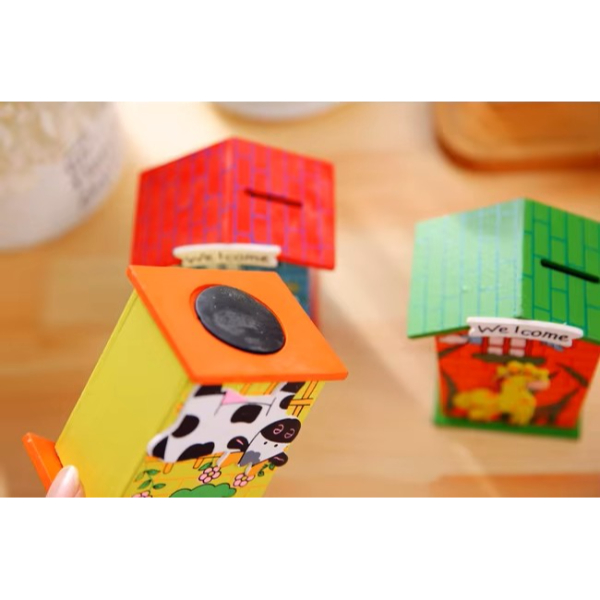 Ahşap Ev Tasarımlı Kumbara - 3