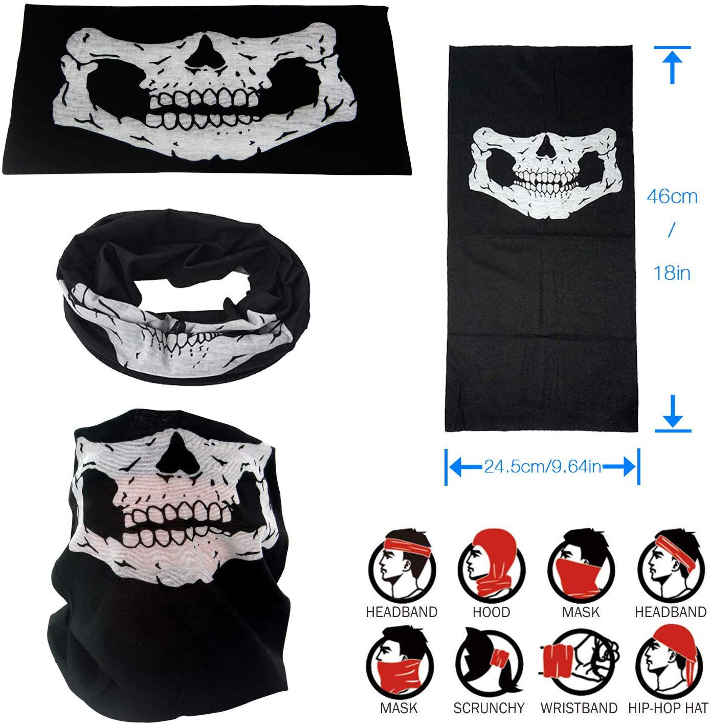 Motorcu Boyunluk Baf Buff Bandana - 25x48 cm Model 7 - 3