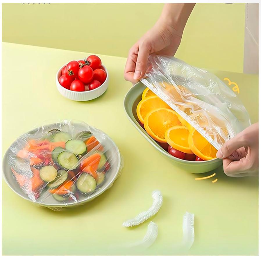 Lastikli Tencere Ve Tabak Bonesi 100 Adet (20cm)  - 3