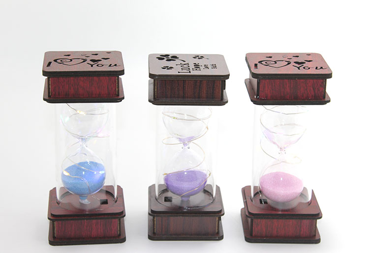 Ahşap Ledli Kum Saati Model 1