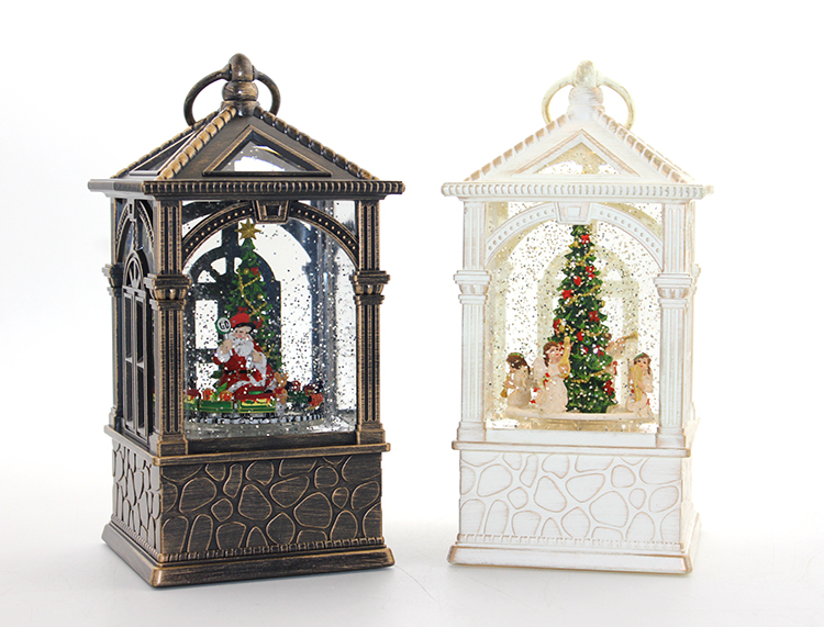 Yılbaşı Temalı Işıklı Müzikli Kar Küresi Model 2