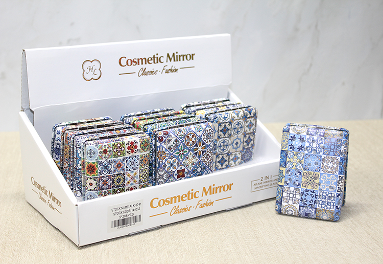 Taşlı El Aynası Dikdörtgen Kalın Model 3