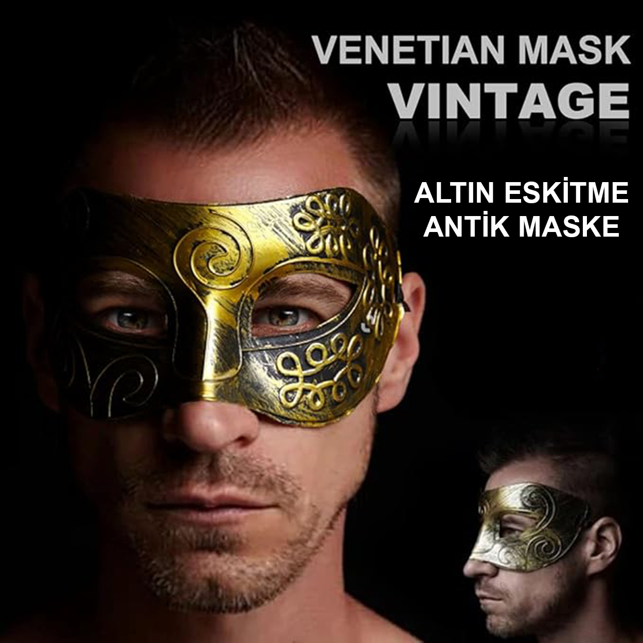 Antik Tarz Balo Maskesi  - 2