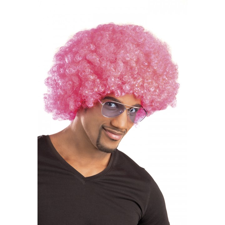 Pembe Renk Kıvırcık Afro Bonus Parti Peruğu - 2