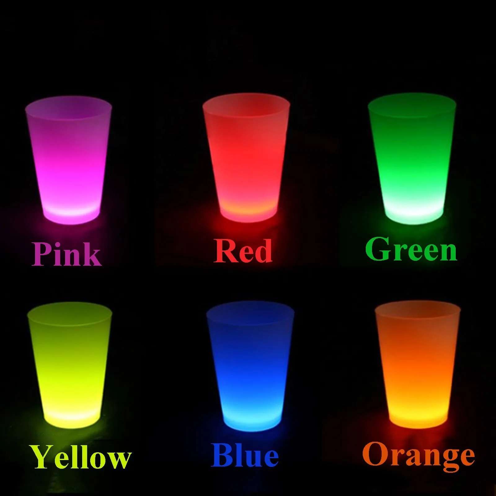 Glow Partisi Bardakları 6 Renk 6 Adet  - 5