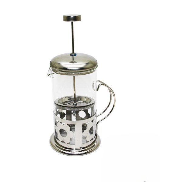 Çelik Kulplu Cam French Press - 350 ml  - 3