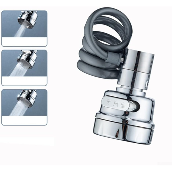 Uzatılabilir Hortumlu 3 Fonksiyonlu Musluk Başlığı