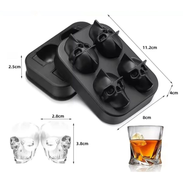 Kuru Kafa Şekilli Silikon Buz Kalıbı - 4