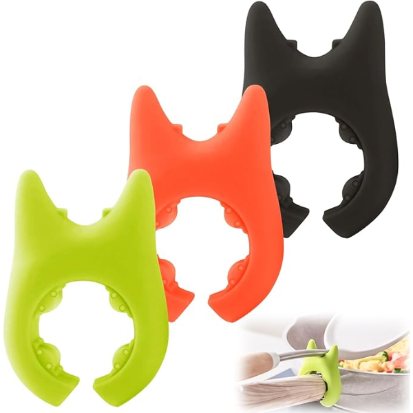 Silikon Tava Tencere Kaşık Tutucu - 3