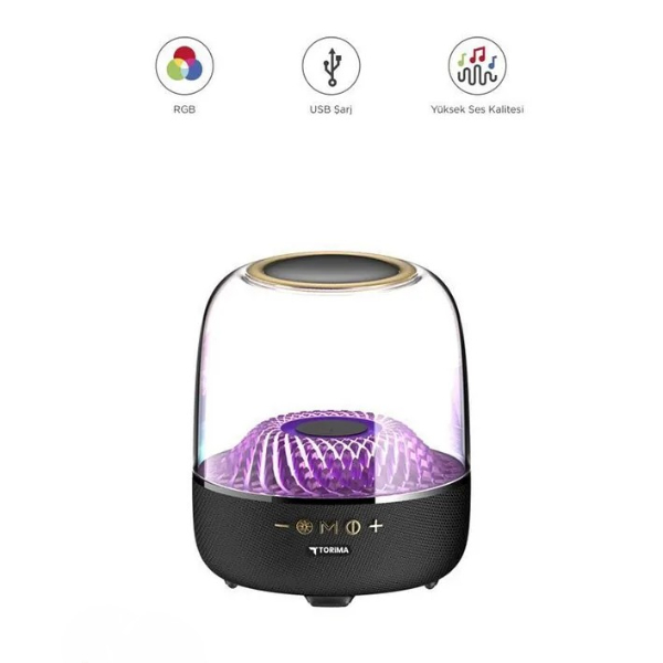 D33 Siyah Taşınabilir Kablosuz Bluetooth Hoparlör