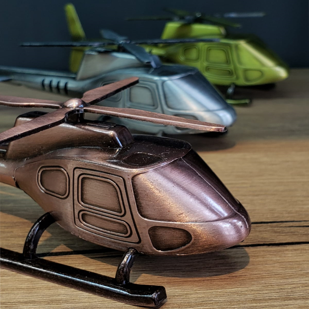 Dekoratif Metal Helikopter - 2