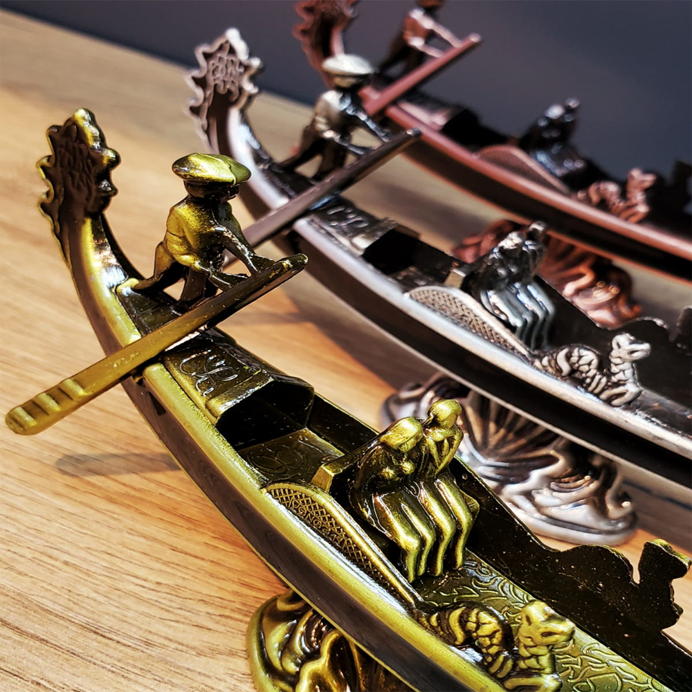 Metal Dekoratif Venedik Kayık - 2