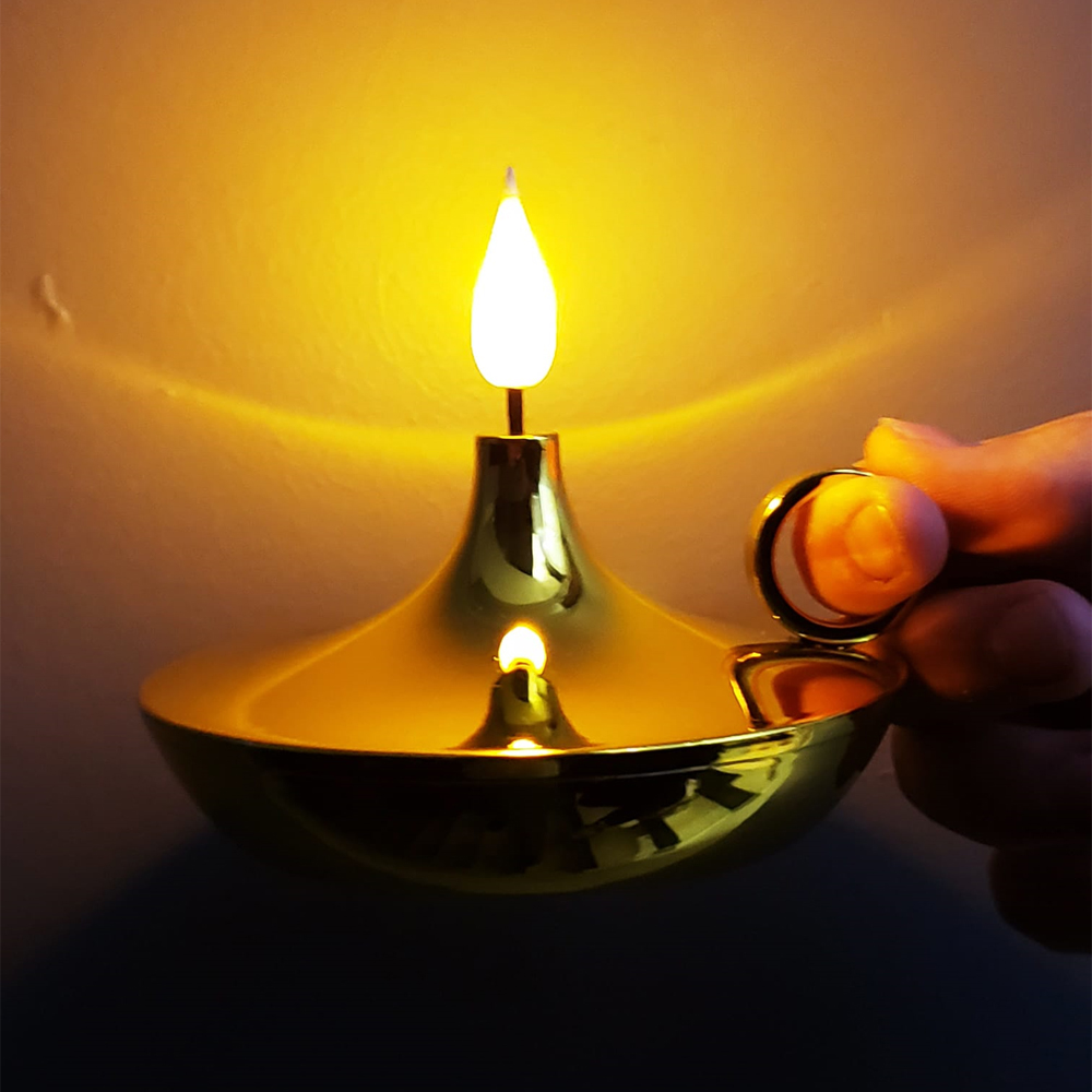 Dekoratif Gold Pilli Mum Lamba  - 2