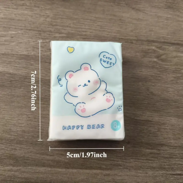 Sevimli Figürlü Çocuk Mendili 9'lu Paket  - 5