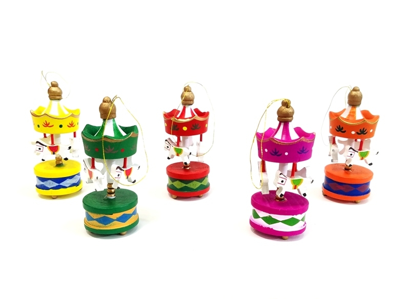 Toptan Mini Ahşap 6'lı Atli Karinca - 3