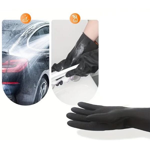 Siyah Renkli Endüstriyel Eldiven  - 3