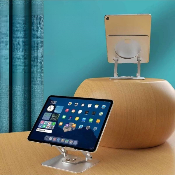 360 Derece Dönebilen Yükseltilmiş Masaüstü Ayarlanabilir Metal Tablet Standı - 2