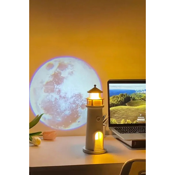 Deniz Feneri Projektör Gece Lambası  - 5