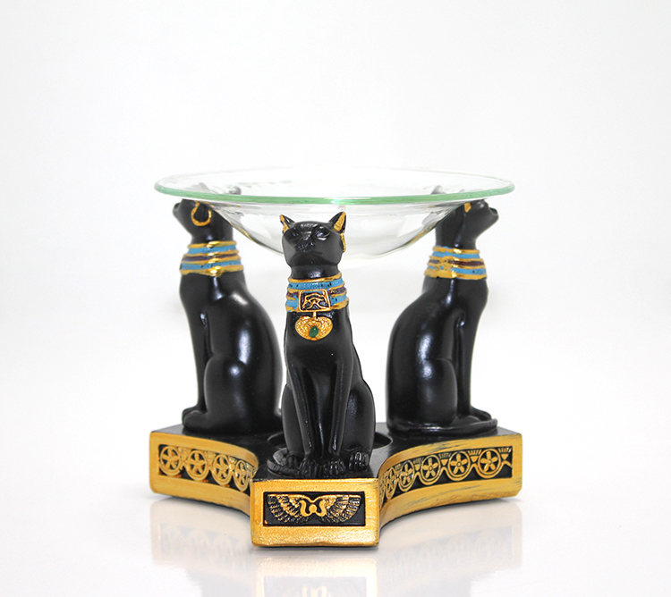 Polyester Mısır Kedisi Buhurdanlık 