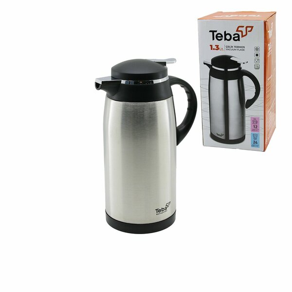 1.3 lt İçi Cam Dışı Çelik Termos - 2