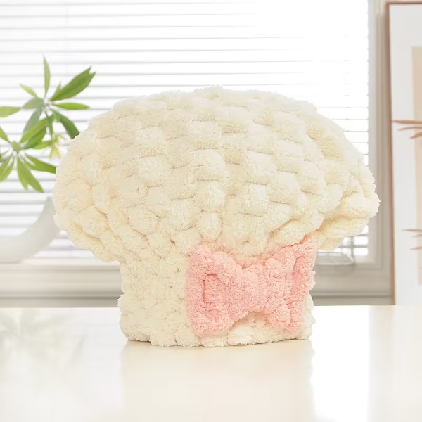 Mikrofiber Örgü Saç Kurutma Bone Havlu - 2