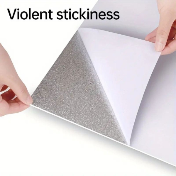 30x30 Antrasit Mermer Desenli Duvar Sticker - 3