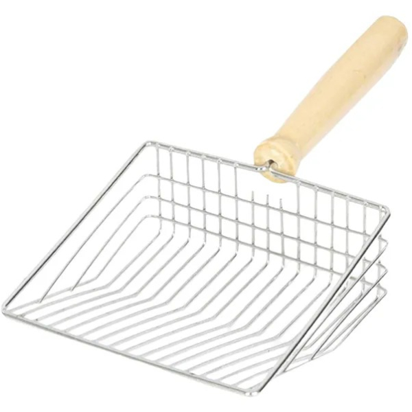 Ahşap Saplı Metal Kum Temizleme Küreği  - 3