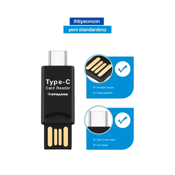 USB To Type-C Kart Okuyucu - 4