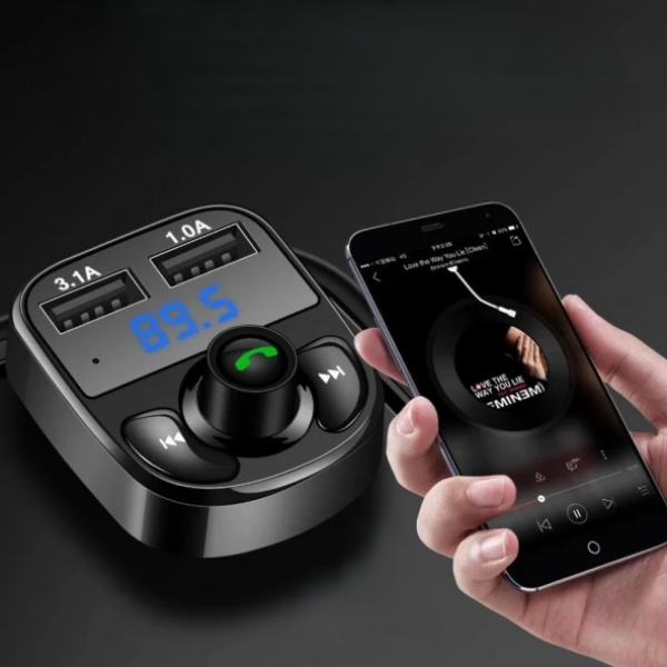 QC 3.1A USB &amp; PD /TF FM Transmitter - 2