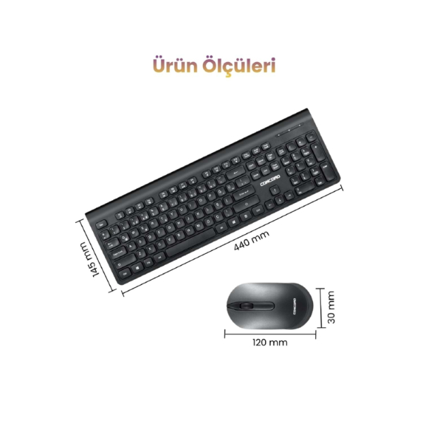 Multimedya Q Klavye Ve Mouse Seti  - 3