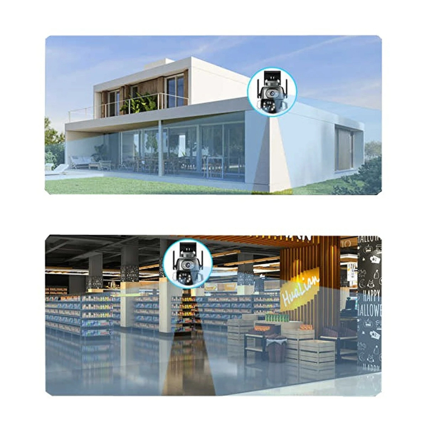 3MP + 3MP Wi-Fi IP TF Kart Girişli Optik Zoom Kamera  - 2