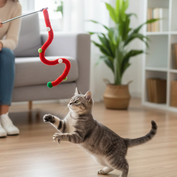 Süs Tasarımlı Kedi Oltası  - 3