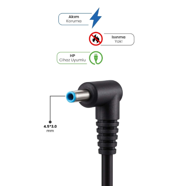 19.5V 4.62A 4.5 * 3.0mm 90W HP İçin Laptop Adaptör - 2