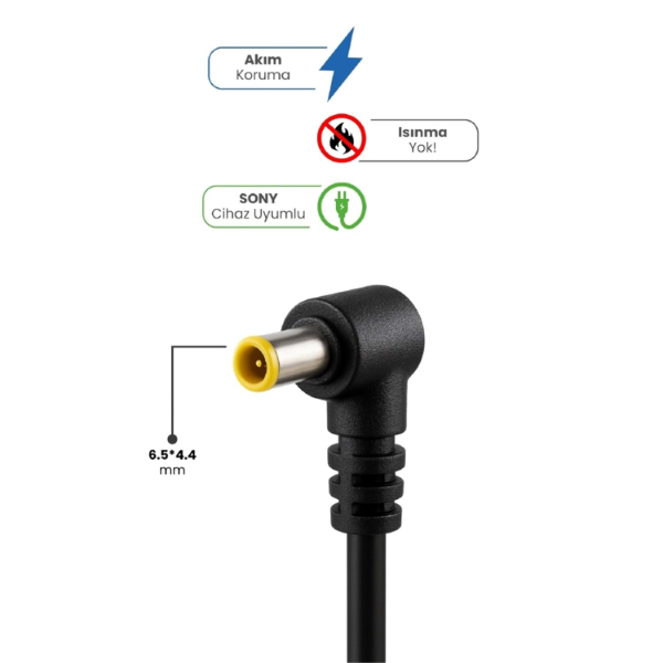 19.5V 4.7A 6.5 * 4.4mm 90W SONY İçin Laptop Adaptör - 2