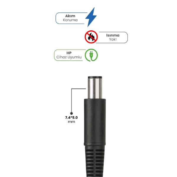 19V 4.74A 7.4 * 5.0mm 90W HP İçin Laptop Adaptör - 2