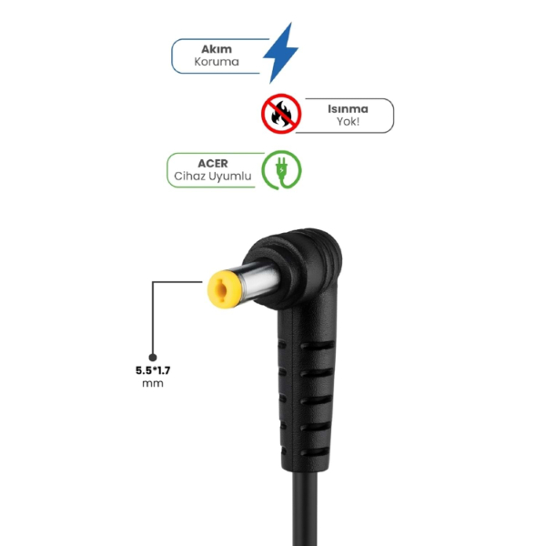 19V 4.74A 5.5 * 1.7mm 90W ACER İçin Laptop Adaptör - 2