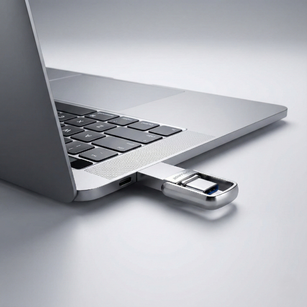 2'si 1 Arada USB 3.2 Type-C Ve USB 64GB Metal Flash Disk - 2