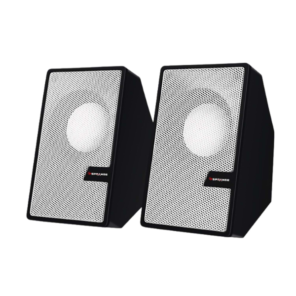 Beyaz USB 2.0 + 3.5mm USB Hoparlör  - 2