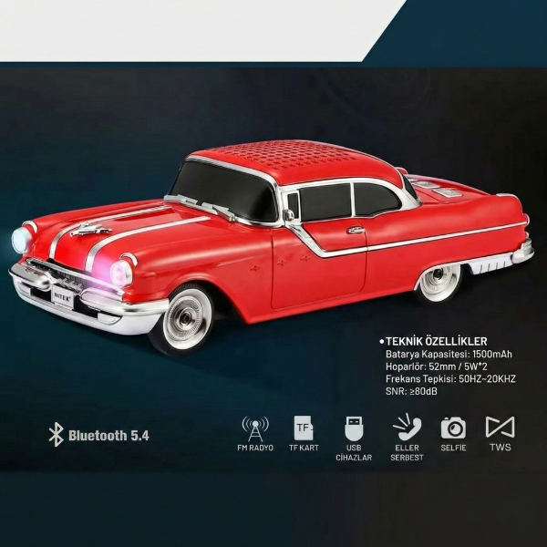 Pontiac Klasik Araba Tasarımlı Bluetooth Hoparlör  - 2