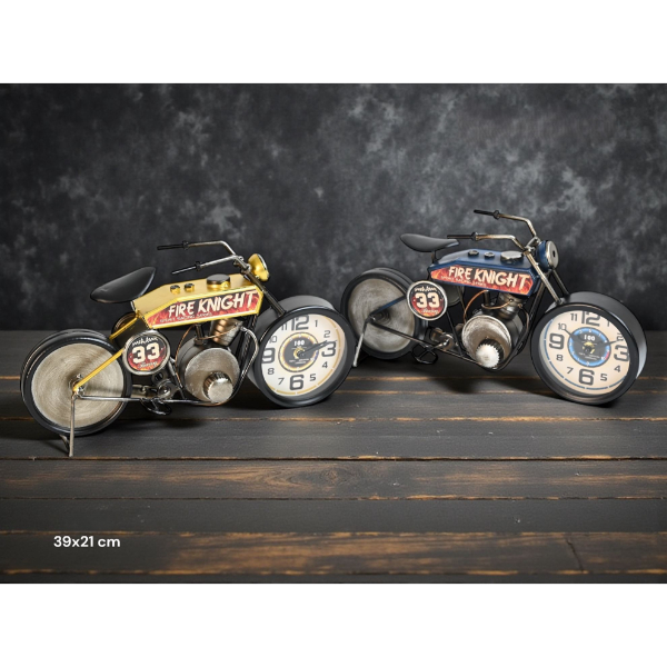 Yarış Motoru Tasarımlı Masaüstü Saat  - 2