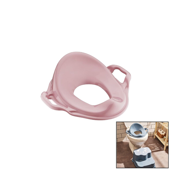 Pembe Kulplu Çocuk Klozet Adaptörü  - 4