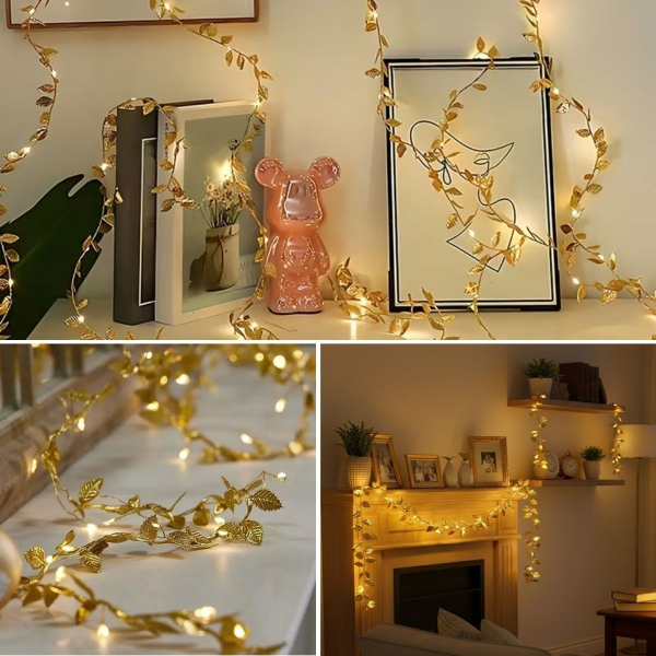 3 Metre Yaldızlı Gold LED Işık - 5