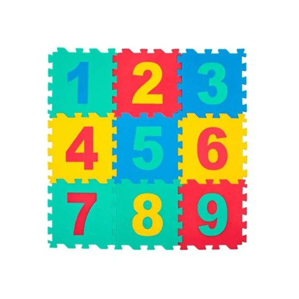 9 Parça Sayılar Puzzle Yer Matı  - 4