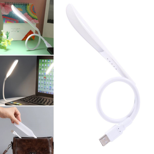 Kompakt USB Beyaz 14 Ledli 3 Kademeli Dokunmatik Okuma Lambası 