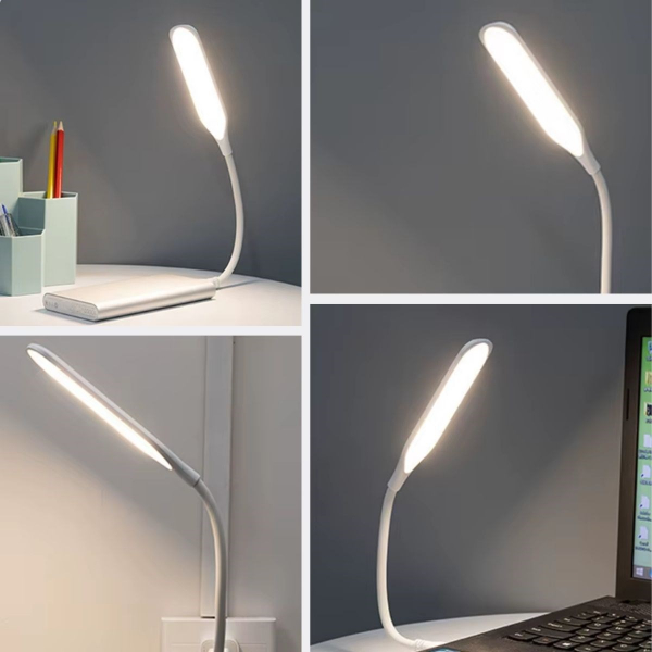 Kompakt USB Beyaz 14 Ledli 3 Kademeli Dokunmatik Okuma Lambası  - 3