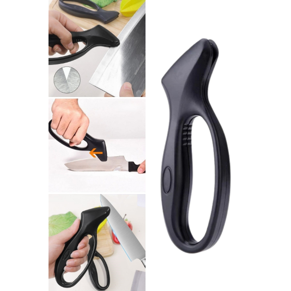 Ergonomik Paslanmaz Çelik Manuel Bıçak Bileme Aleti  - 5