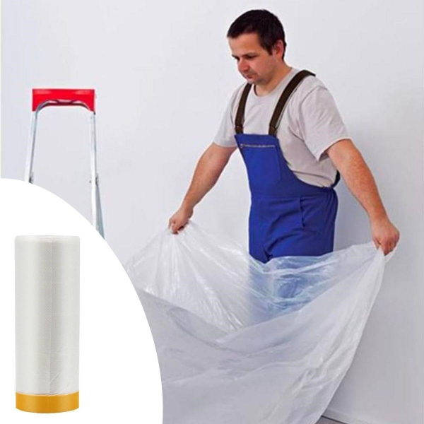 Boya Badana Eşya Koruma Yapışkanlı Örtü 280 cm x 15 mt - 2