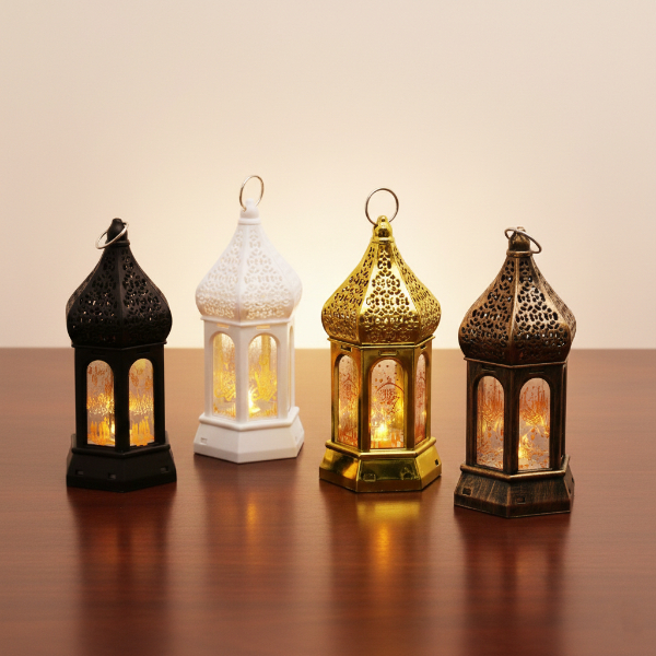 Ramazan Temalı Büyük Altıgen Kapalı Kubbe LED Lamba - 3