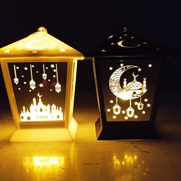 Ramazan Temalı Kare Kubbe LED Lamba  - 2