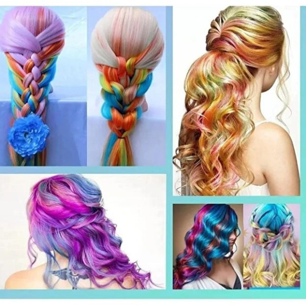 6'lı Geçici Saç Tebeşiri Seti